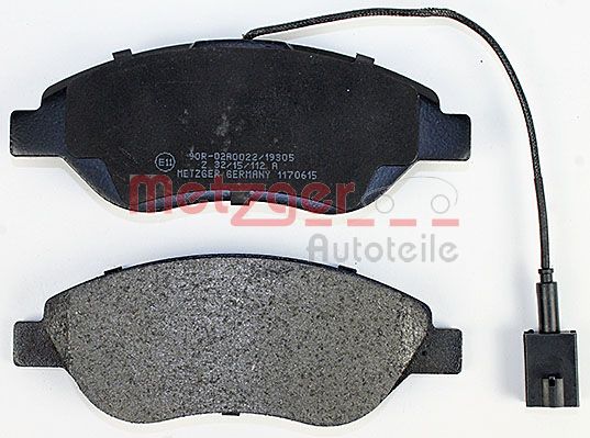 METZGER 1170615 Bremsbelagsatz, Scheibenbremse